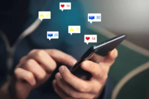 a person holding a phone